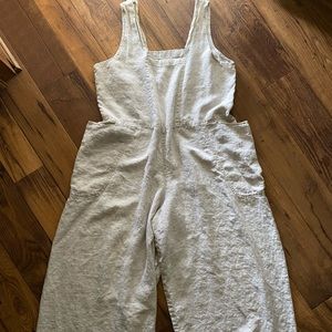 Vintage FLAX brand linen jumpsuit by Jeanne Angelhart